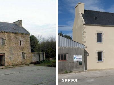 Rénovation d'un corps de ferme dans le Finistère