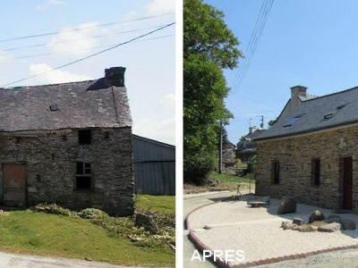 Rénovation d'une longère au Faou dans le Finistère