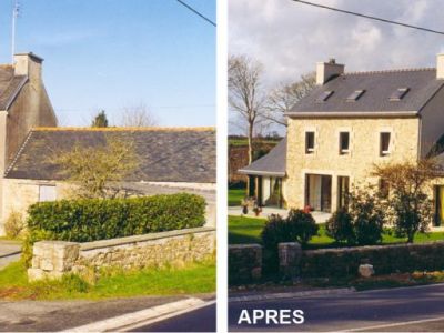 Rénovation d'une longère dans le Finistère à Plabennec