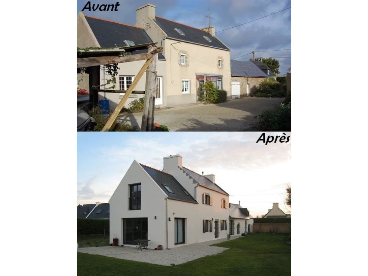 Rénovation de maison et longère en pierres à Landéda