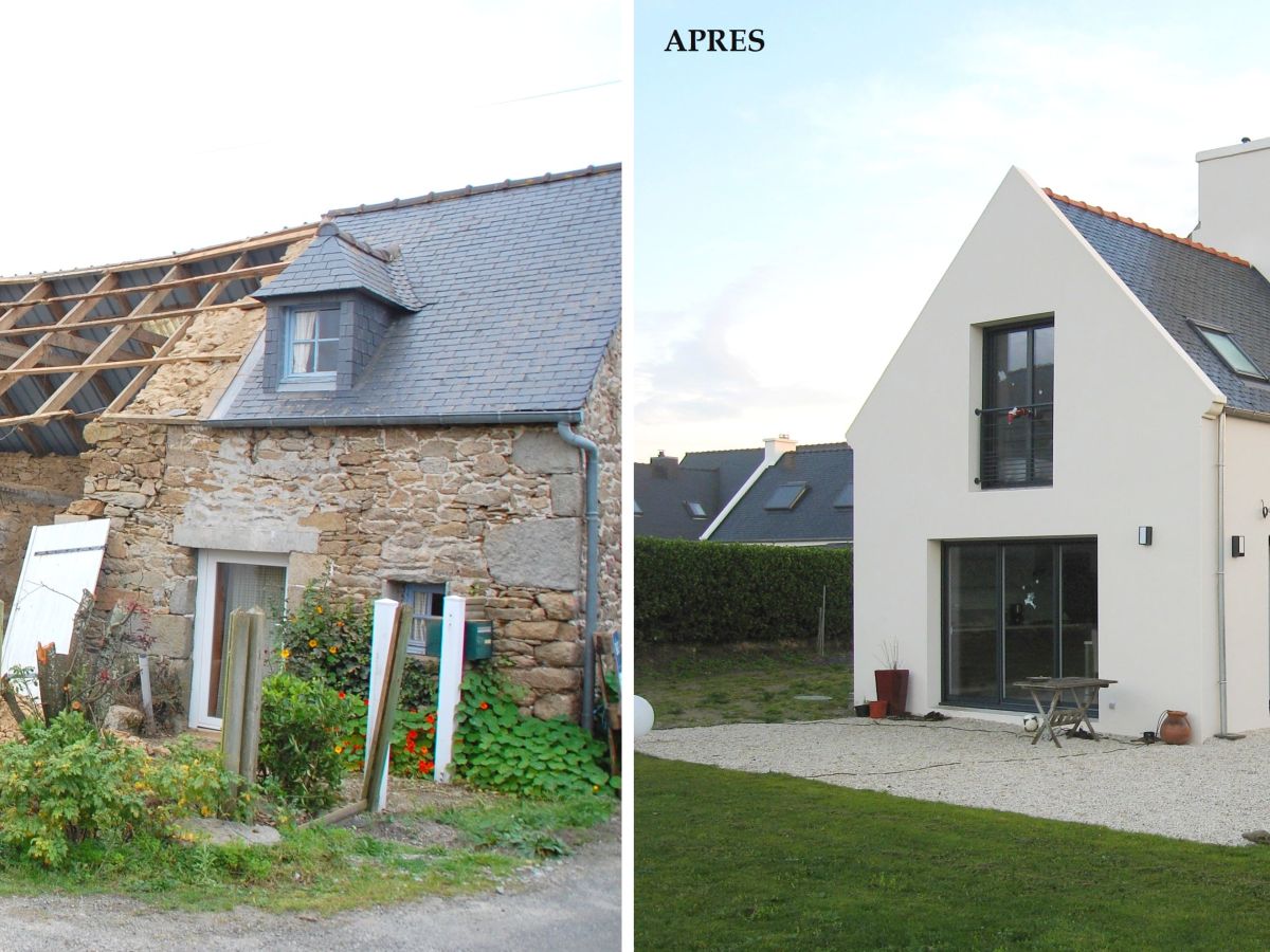 Rénovation d'une maison en pierres à Landéda