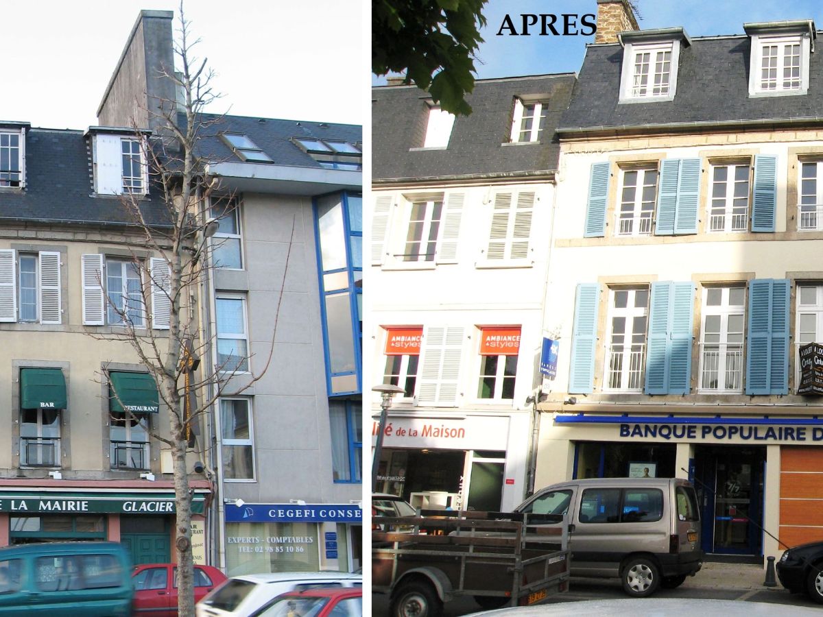 Rénovation d'un immeuble à landerneau