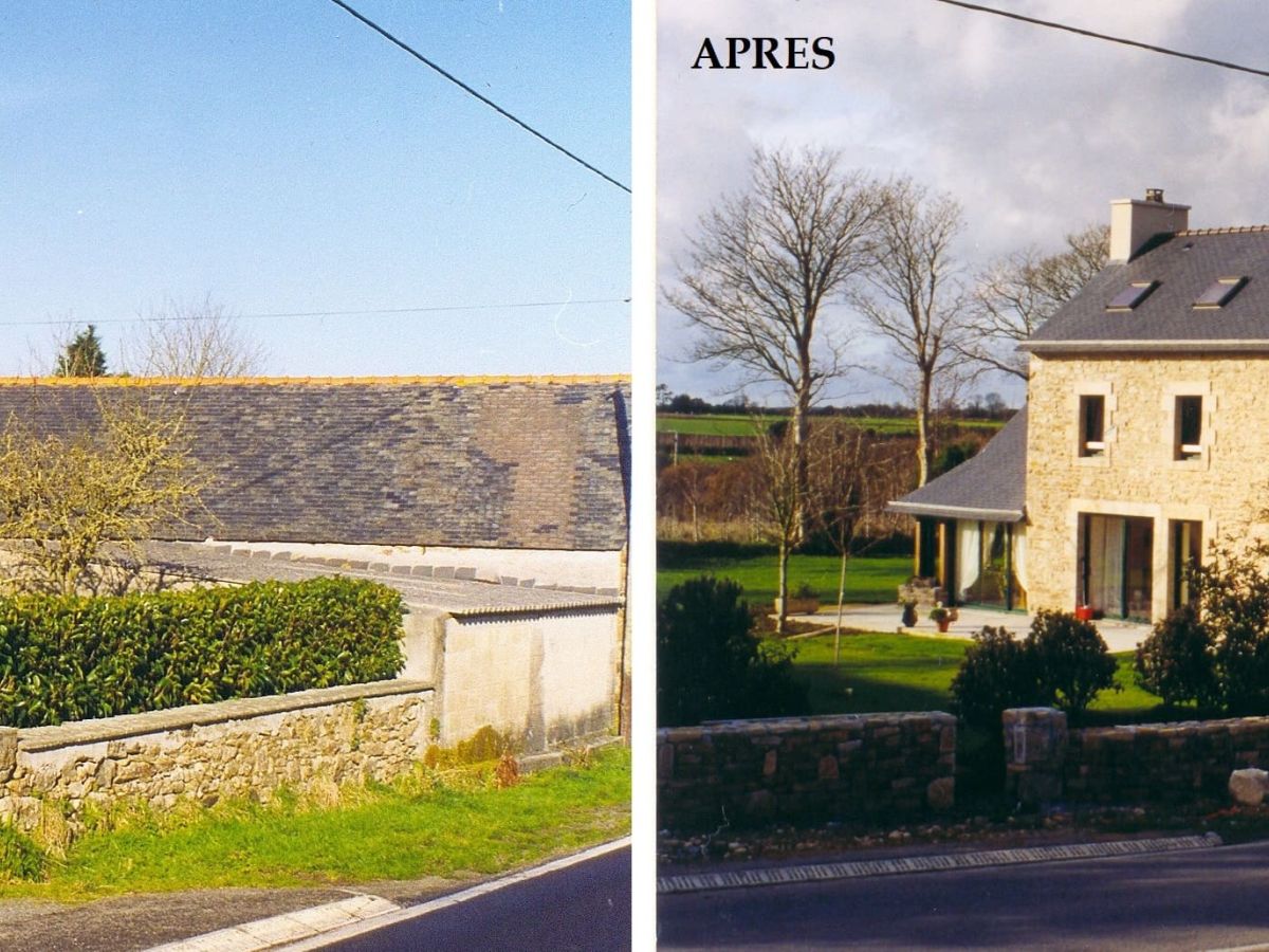 Rénovation et extension d'une maison à Plabennec