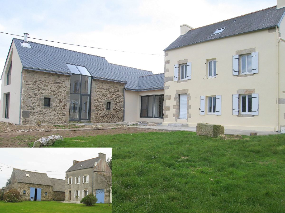 Rénovation et extension d'une maison à Guipavas