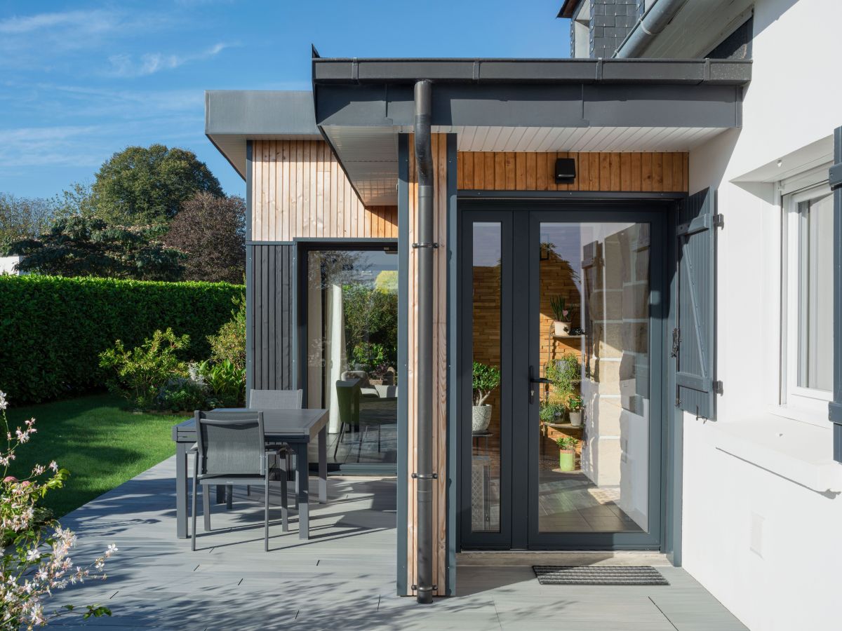 Extension de maison en bois à Kersaint-Plabennec