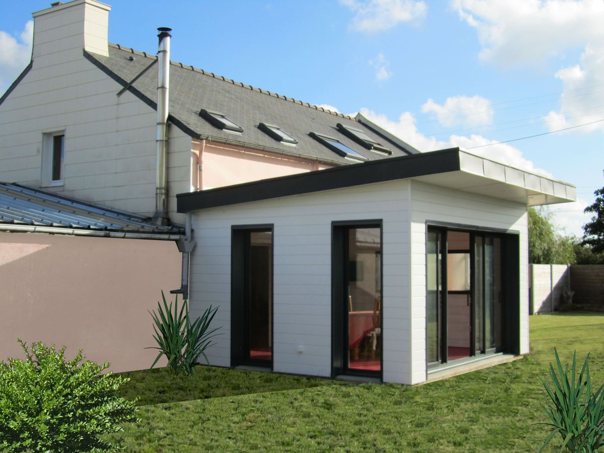 Extension en bois à Kerlouan