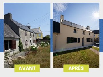✨ Transformation complète ✨
Restée inchangée depuis des années, il y avait absolument tout à repenser, à moderniser, à recréer dans cette maison. 🏡

De la...
